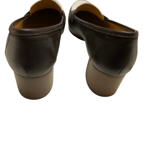 Ralph Lauren Purple Label “Chloey” Loafers 39.5 | Italy | Brown & Cream Leather - Picture 4 of 5